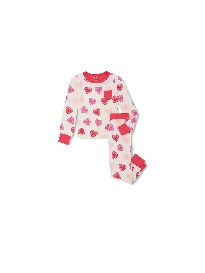 Пижама Bamboo Pajamas Set Hatley Kids — изображение 1 из 3, кремовый