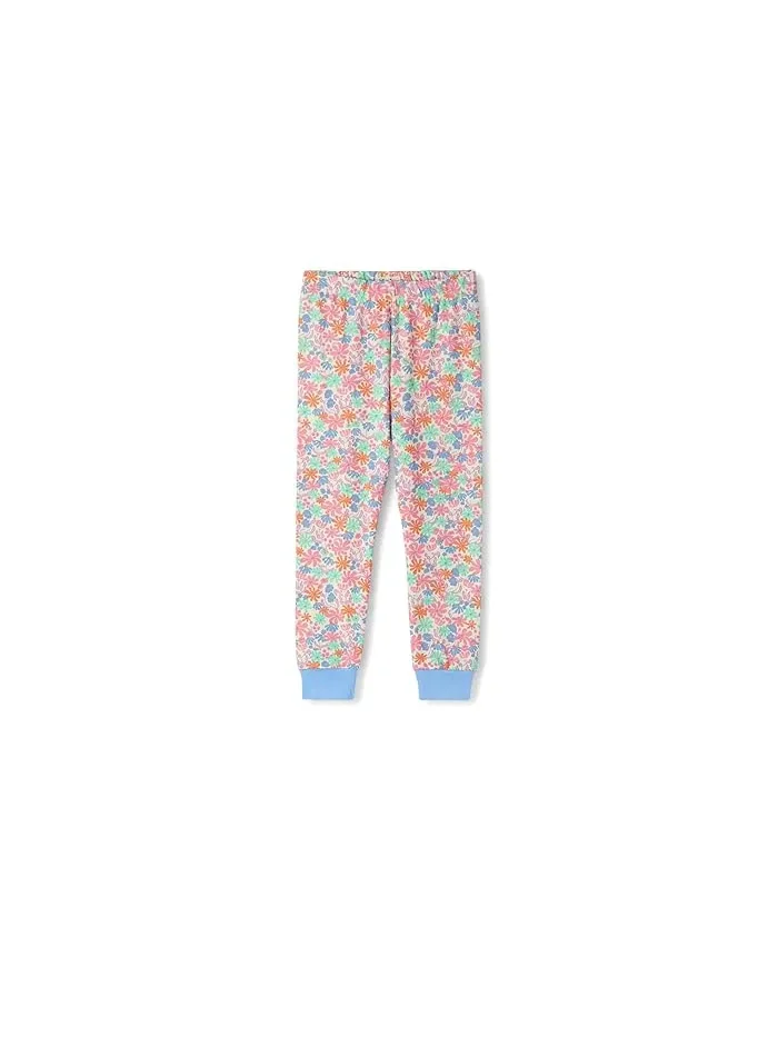 Пижама хлопковая Whimsical Flowers Hatley Kids — изображение 3 из 3, синий