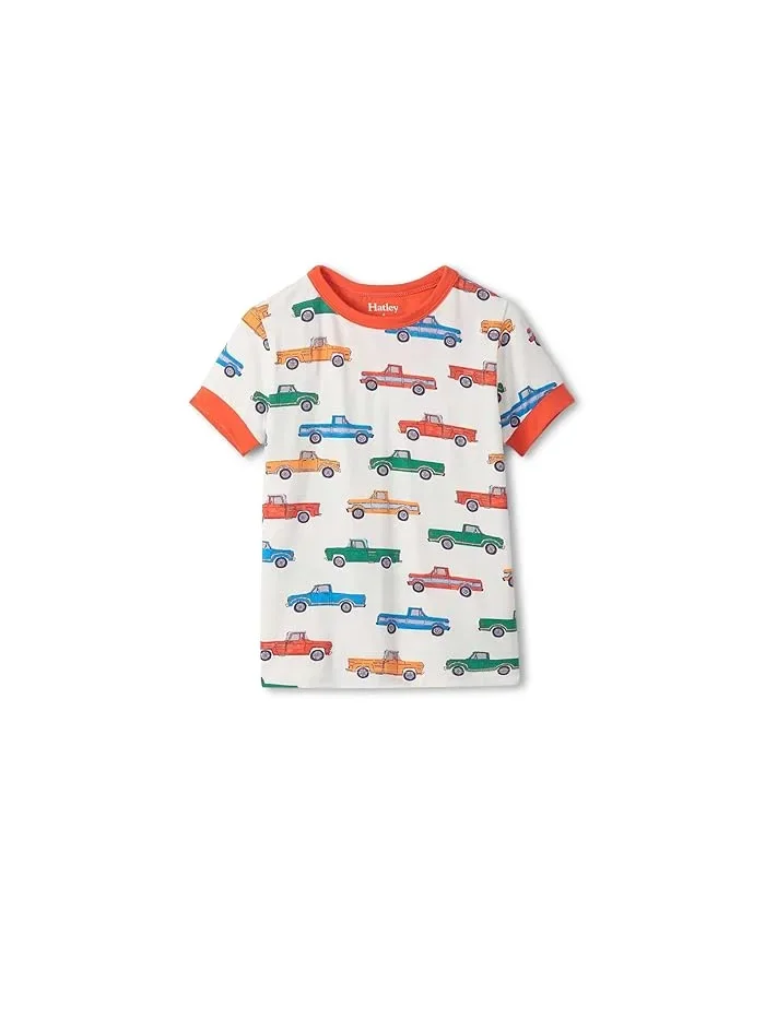 Пижама короткая с грузовиками Hatley Kids, Cami Lace — изображение 2 из 3, кружевной