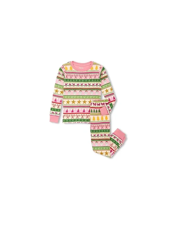 Пижама Cotton Pajamas Set Hatley Kids — изображение 1 из 1, розовый
