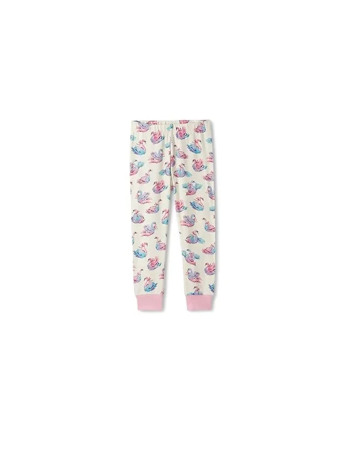 Пижама хлопковая с принтом Cotton Pajamas Set Hatley Kids — изображение 3 из 3, кремовый