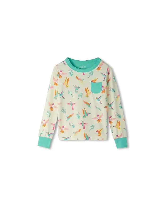 Пижама Bamboo Hummingbirds Hatley Kids — изображение 2 из 3, золотисто-желтый