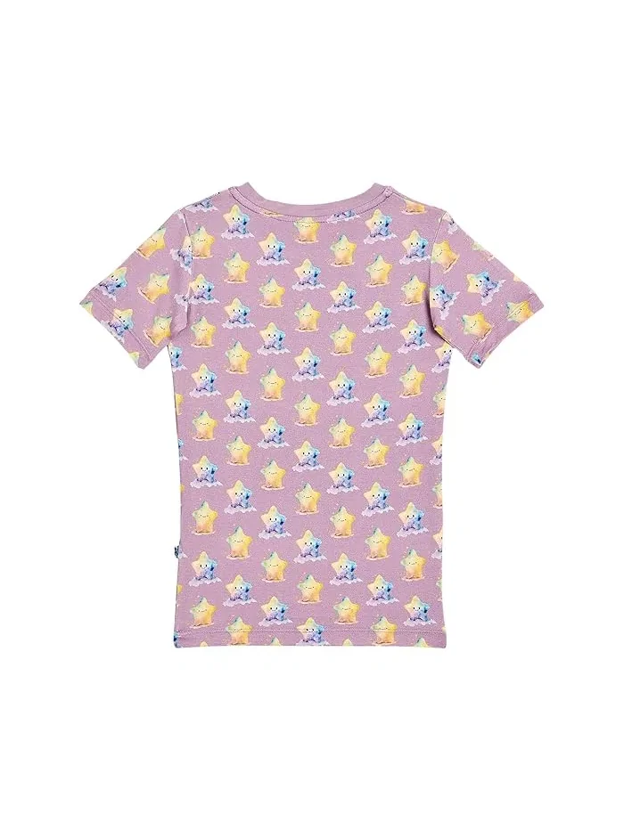 Пижама с коротким рукавом принт Kickee Pants Kids — изображение 2 из 3, джинсовый синий
