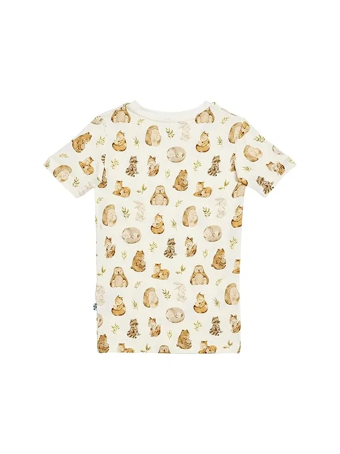 Пижама с принтом короткий рукав Kickee Pants Kids, Botanical Butterflies — изображение 2 из 3, младенческий