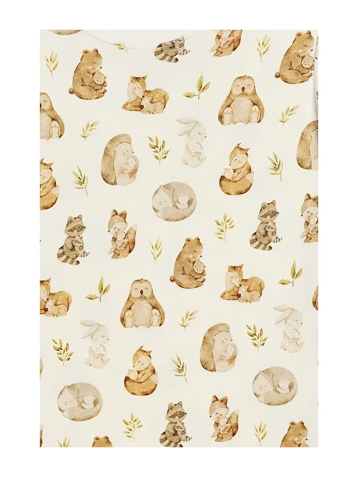 Пижама с принтом короткий рукав Kickee Pants Kids, Botanical Butterflies — изображение 3 из 3, младенческий