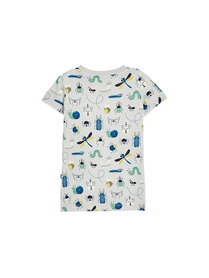 Пижама с принтом короткий рукав Kickee Pants Kids — изображение 2 из 3, фиолетовый