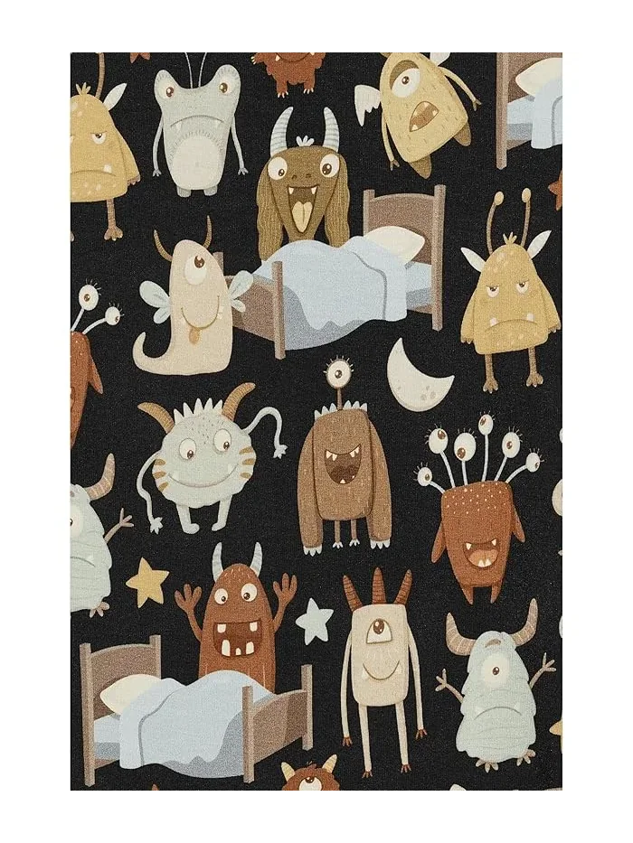 Пижама с принтом длинный рукав Kickee Pants Kids — изображение 3 из 3, розовый/розовый