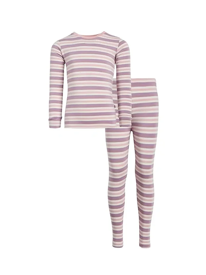 Пижама с принтом длинный рукав Kickee Pants Kids — изображение 1 из 3, джинсовый синий
