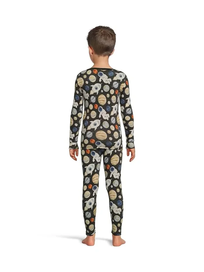 Пижама с принтом длинный рукав Kickee Pants Kids — изображение 2 из 3, лавандовый