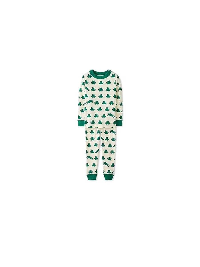 Пижама Long John из органического хлопка Hanna Andersson, Ribbit Ribbit