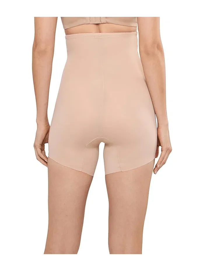 Шорты утягивающие Sidekick Slanted Hem Hi Waist Shaping Naomi & Nicole — изображение 3 из 4, бежевый