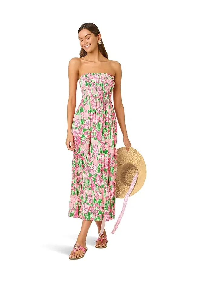 Макси-пляжное платье Anali Lilly Pulitzer — изображение 2 из 3, зеленый