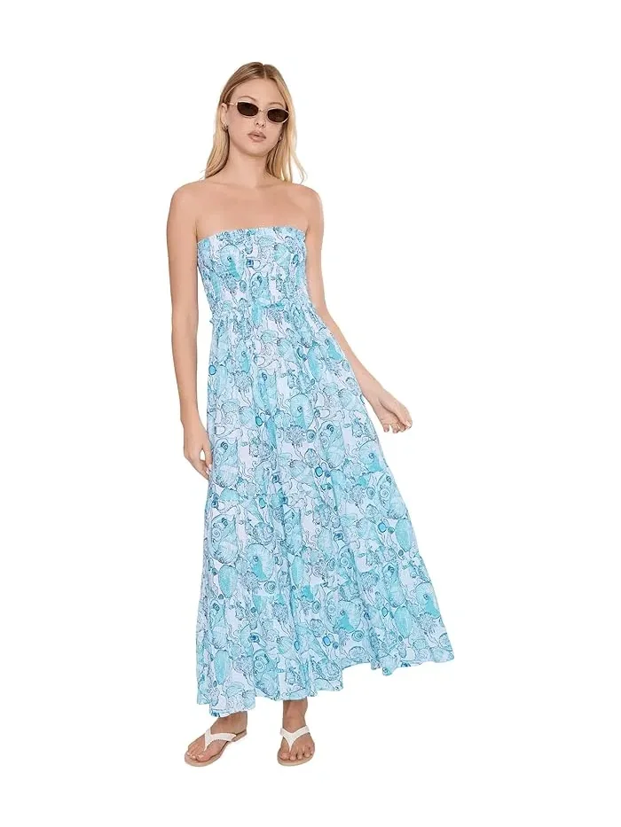 Платье-макси Anali Maxi Cover-Up Lilly Pulitzer — изображение 2 из 5, белый