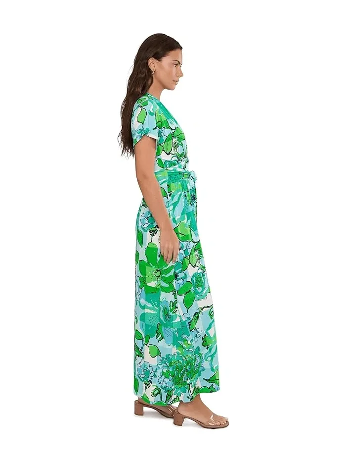 Платье макси с цветочным принтом Keenan Lilly Pulitzer — изображение 3 из 5, синий