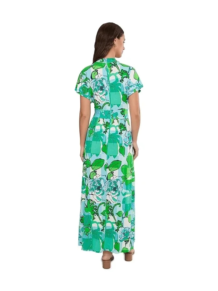 Платье макси с цветочным принтом Keenan Lilly Pulitzer — изображение 4 из 5, синий