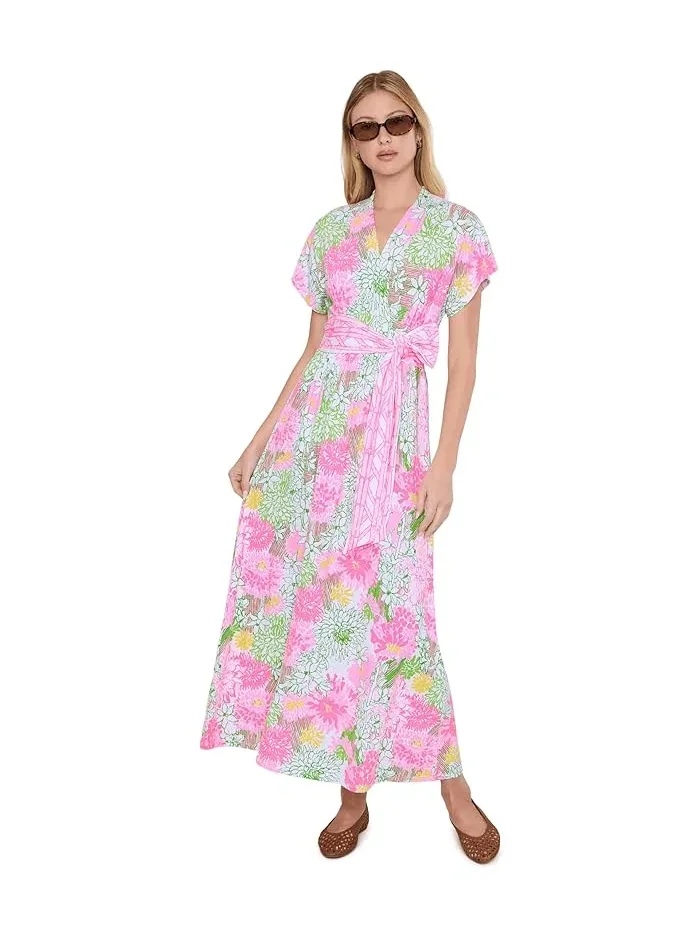 Платье макси с цветочным принтом Keenan Lilly Pulitzer — изображение 2 из 5, белый