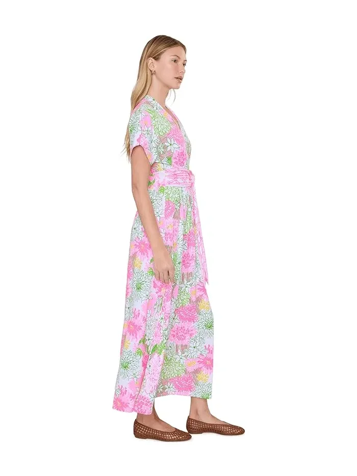 Платье макси с цветочным принтом Keenan Lilly Pulitzer — изображение 3 из 5, белый