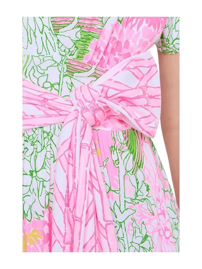Платье макси с цветочным принтом Keenan Lilly Pulitzer — изображение 5 из 5, белый