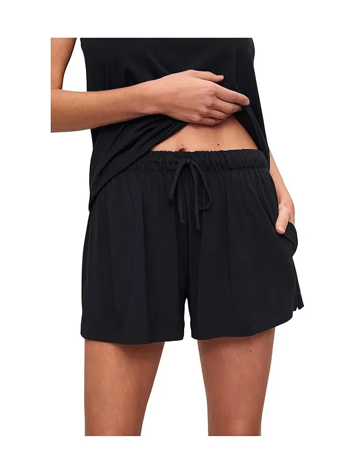 Шорты повседневные Gisele Everyday Relaxed Shorts Eberjey — изображение 1 из 4, черный
