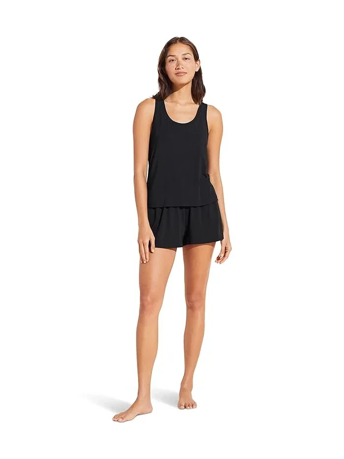 Шорты повседневные Gisele Everyday Relaxed Shorts Eberjey — изображение 4 из 4, черный
