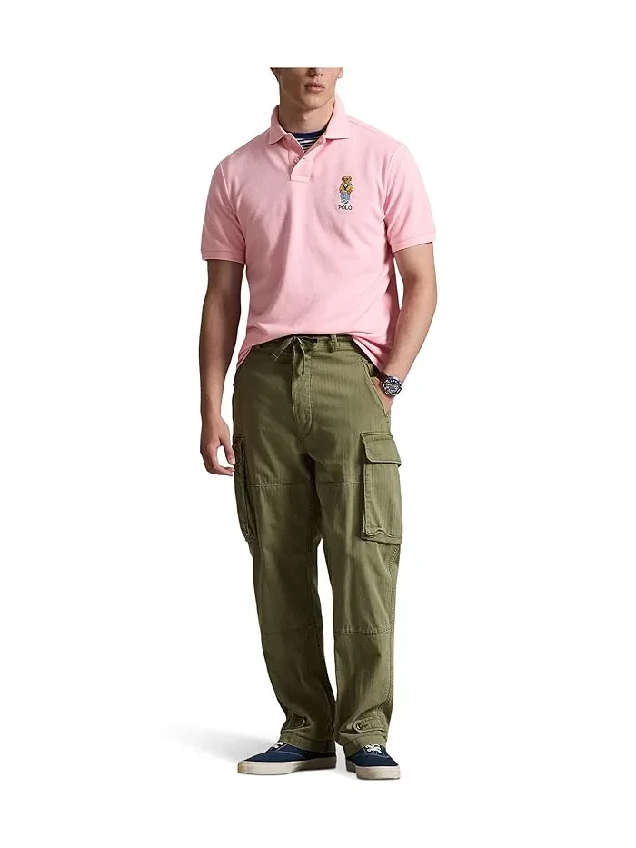 Футболка поло с вышивкой медведя Classic Fit Polo Ralph Lauren — изображение 2 из 5, мульти