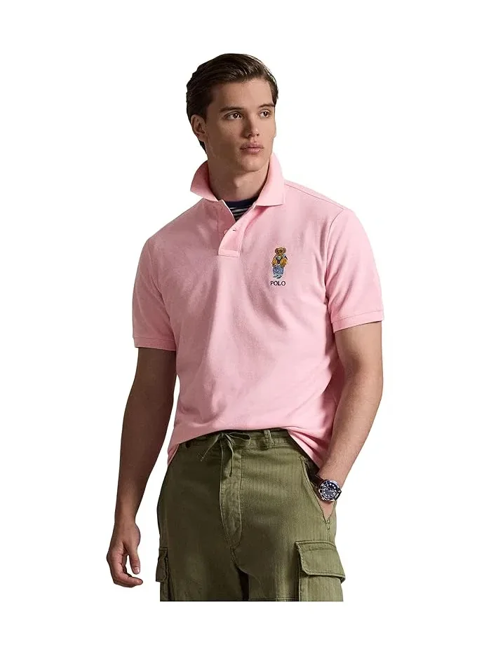 Футболка поло с вышивкой медведя Classic Fit Polo Ralph Lauren — изображение 5 из 5, мульти