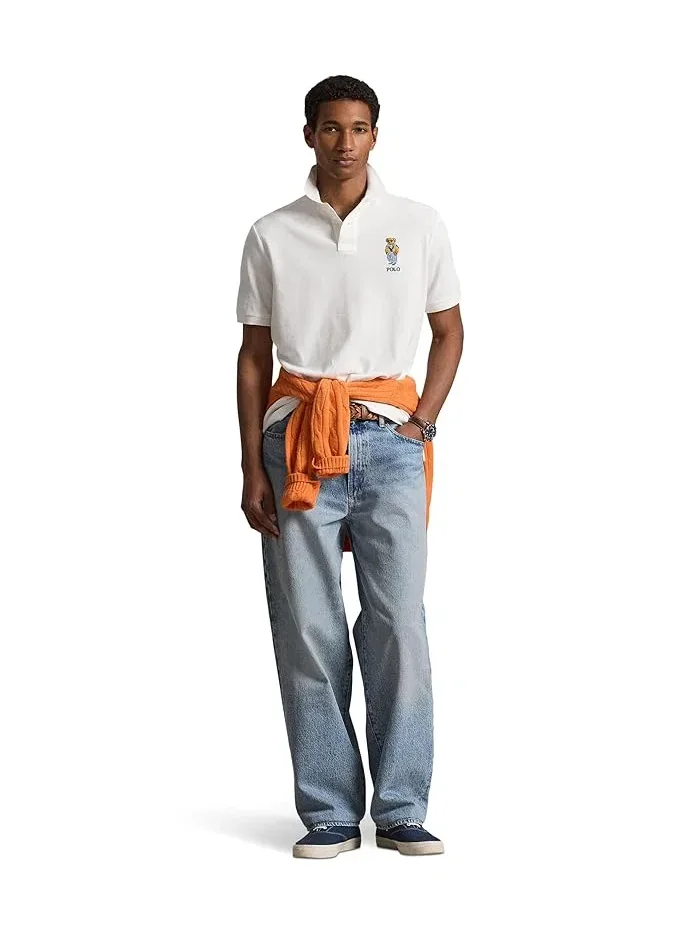 Поло Polo Ralph Lauren Classic Fit Polo Bear Mesh — изображение 2 из 5, белый