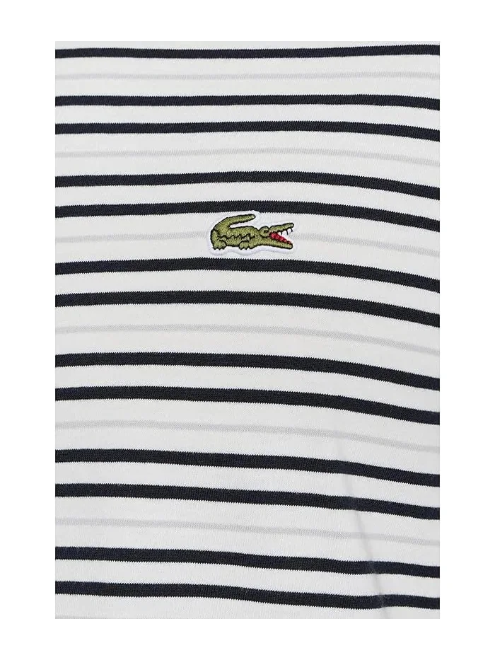 Футболка полосатая Lacoste — изображение 5 из 5, белый