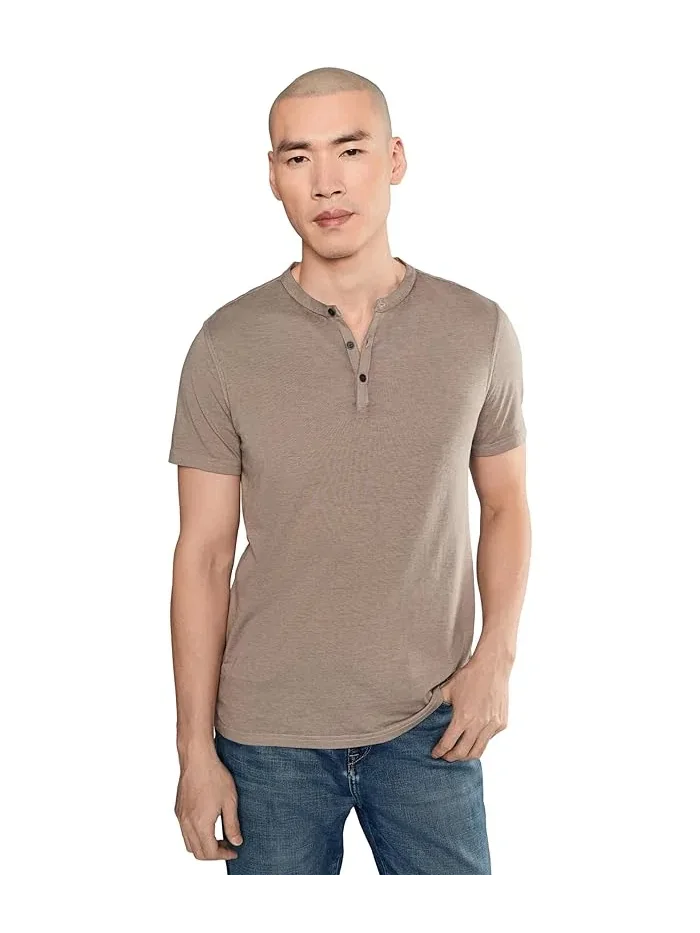 Футболка Henley Duke Henley K4463f26 John Varvatos — изображение 1 из 5, серый