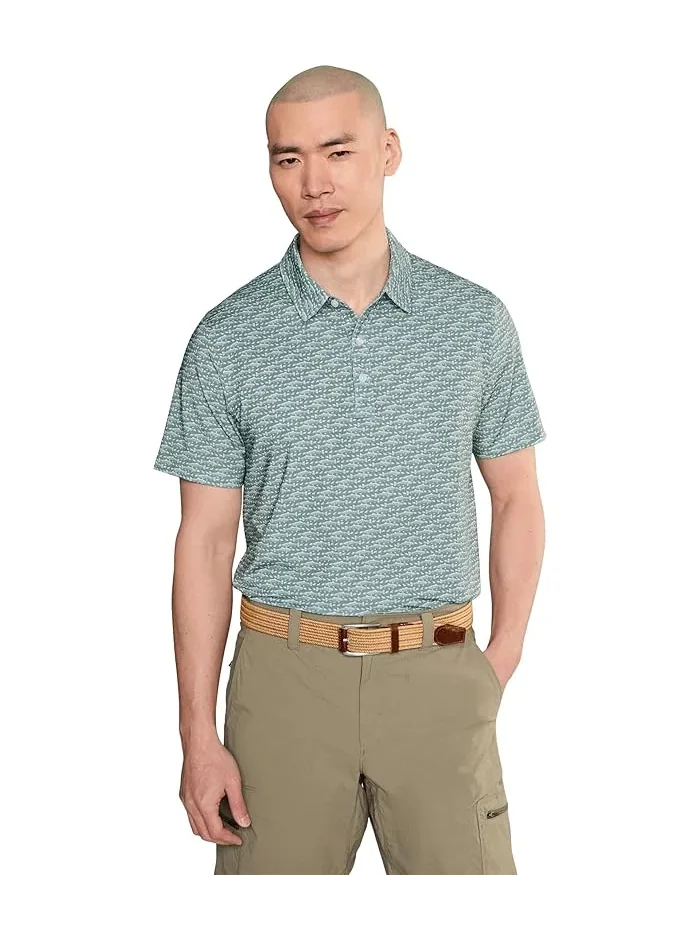 Полочная рубашка с коротким рукавом Comfort Stretch Performance Party L.L.Bean, Faded Sage Fish