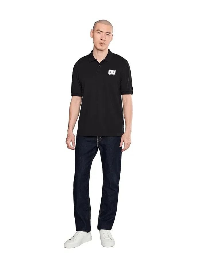 Футболка поло с логотипом Box Logo Armani Exchange — изображение 2 из 5, черный