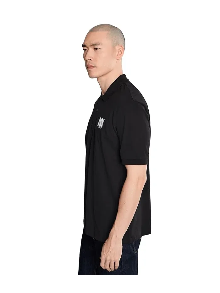 Футболка поло с логотипом Box Logo Armani Exchange — изображение 3 из 5, черный