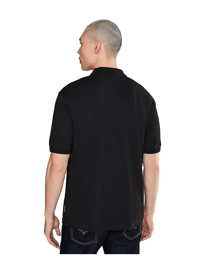 Футболка поло с логотипом Box Logo Armani Exchange — изображение 4 из 5, черный