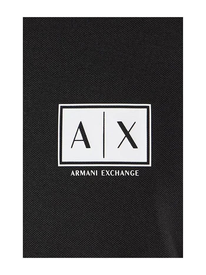Футболка поло с логотипом Box Logo Armani Exchange — изображение 5 из 5, черный
