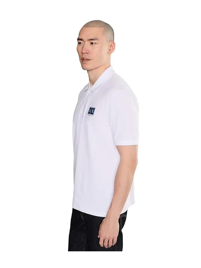 Поло Armani Exchange Box Logo — изображение 3 из 5, белый