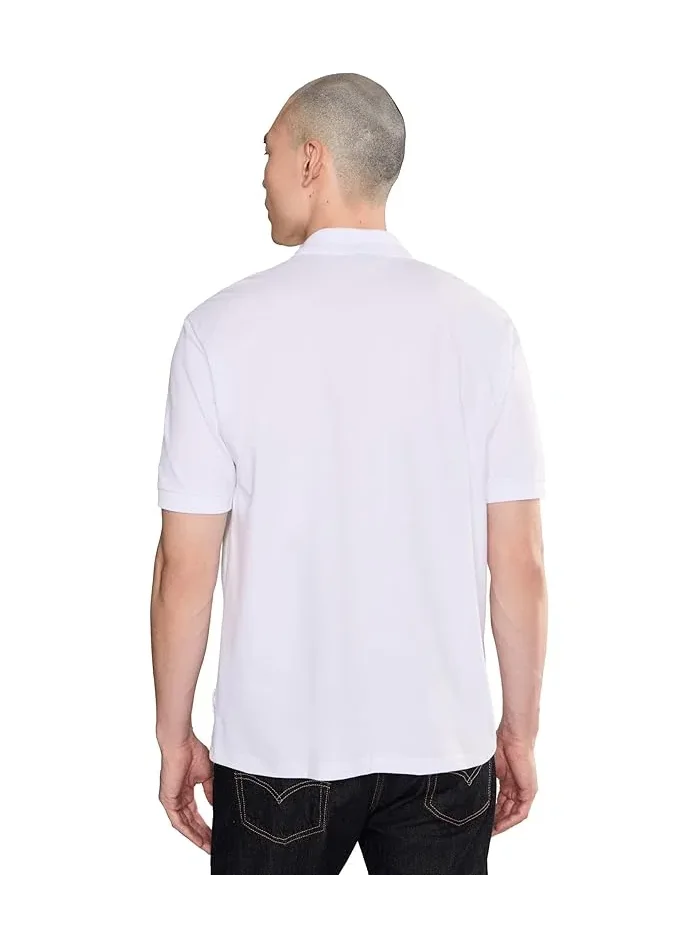 Поло Armani Exchange Box Logo — изображение 4 из 5, белый