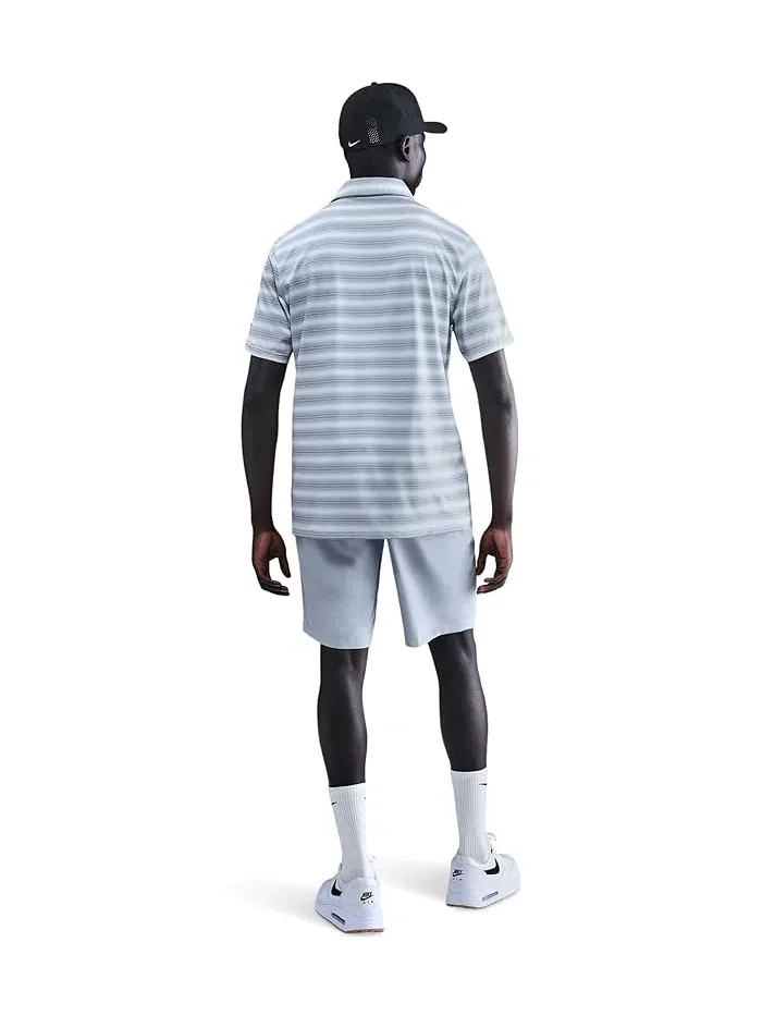 Поло Nike Dri-FIT Good Polo Short Sleeve Stripe — изображение 3 из 5, белый/белый/черный