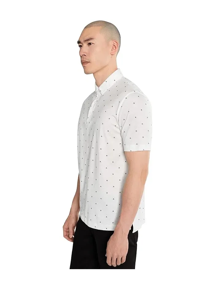 Пolo Armani Exchange All Over Logo — изображение 3 из 5, белый