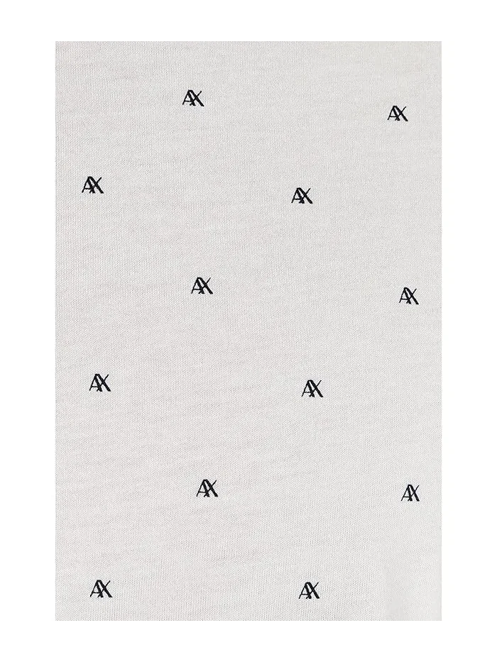 Пolo Armani Exchange All Over Logo — изображение 5 из 5, белый