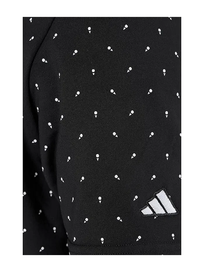 Поло Ultimate365+ Mirco Print Adidas Golf — изображение 5 из 5, черный/белый
