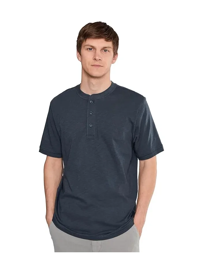 Футболка поло Faherty Sunwashed Henley — изображение 1 из 5, темно-синий