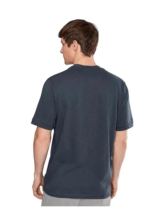 Футболка поло Faherty Sunwashed Henley — изображение 4 из 5, темно-синий