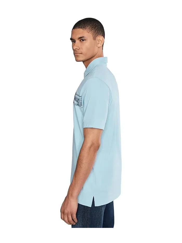 Поло Performance Jersey C TravisMathew, Forget Me Not — изображение 3 из 5, цветущий синий