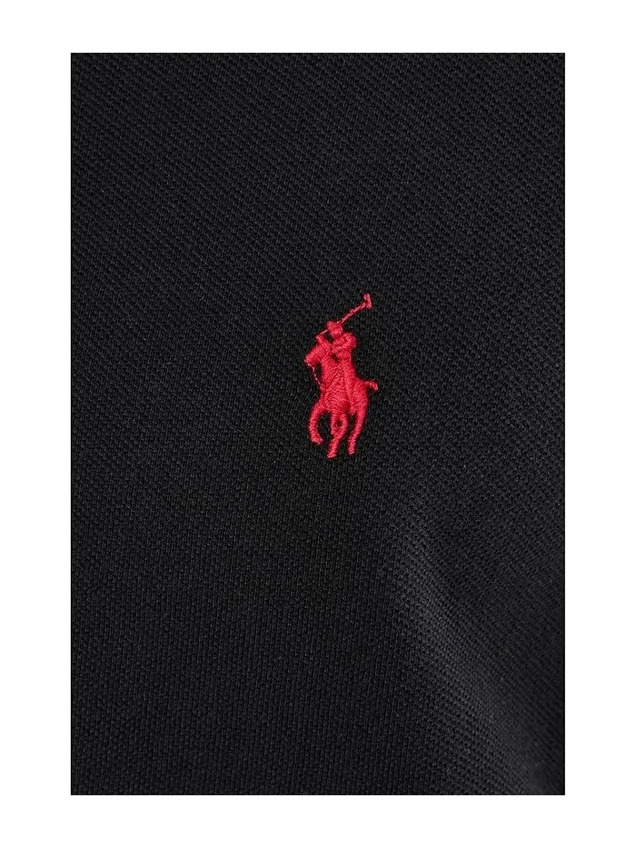 Поло Polo Ralph Lauren The Iconic Mesh Polo Shirt — изображение 5 из 5, черный