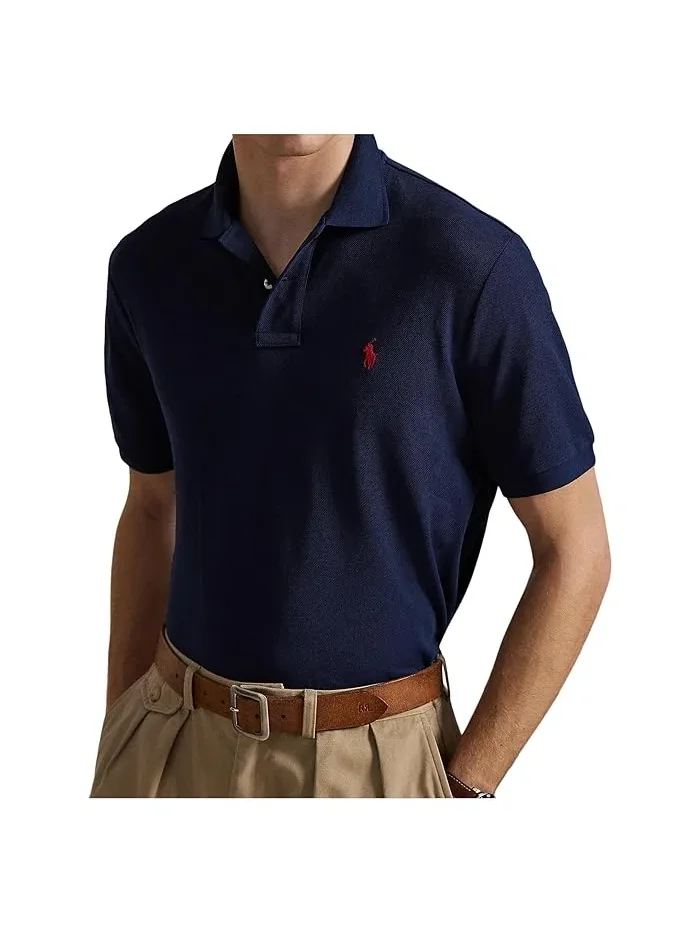 Поло Polo Ralph Lauren The Iconic Mesh Polo Shirt — изображение 4 из 4, темно-синий