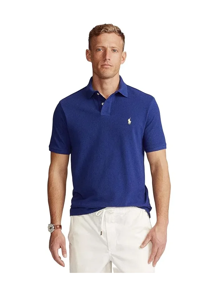Повседневная рубашка-поло The Iconic Mesh Polo Ralph Lauren — изображение 1 из 4, королевский синий