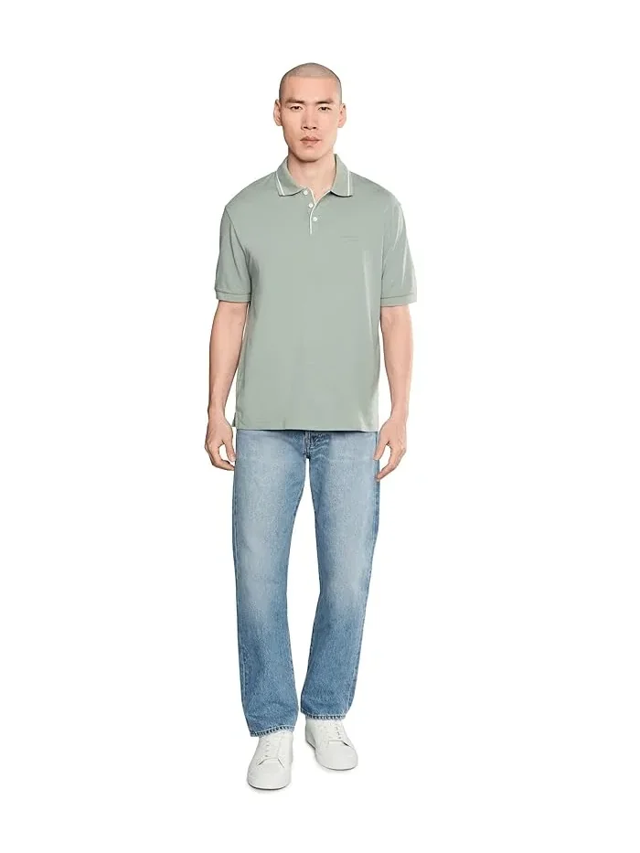 Поло Armani Exchange Stretch Cotton Jersey — изображение 2 из 5, зеленый