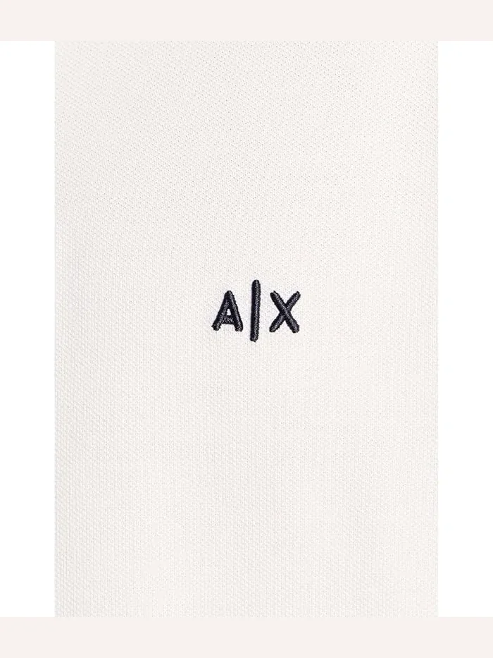 Поло из хлопка Armani Exchange — изображение 5 из 5, кремовый
