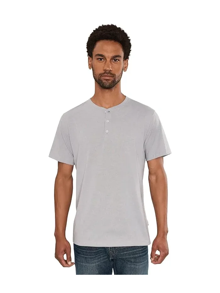 Футболка с коротким рукавом и планкой Tri-Blend Henley The North Face — изображение 1 из 5, светлый серый