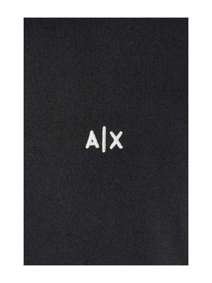 Поло Armani Exchange Cotton Piquet Logo — изображение 5 из 5, глубокий темно-синий